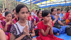 রাজবন বিহারে প্রবারণা পূর্ণিমা উদযাপন